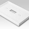 Amerelle Amerelle Chelsea White 2 gang Stamped Steel Duplex/Toggle Wall Plate 1 pk 149TDW - alternate 3